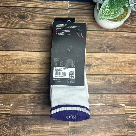 NWT Lululemon Men's Daily Stride Ankle Socks 5 Pack Size XL (White/Rainbow) - Picture 5 of 10